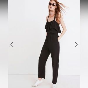 Madewell Apron Ruffle Jumpsuit